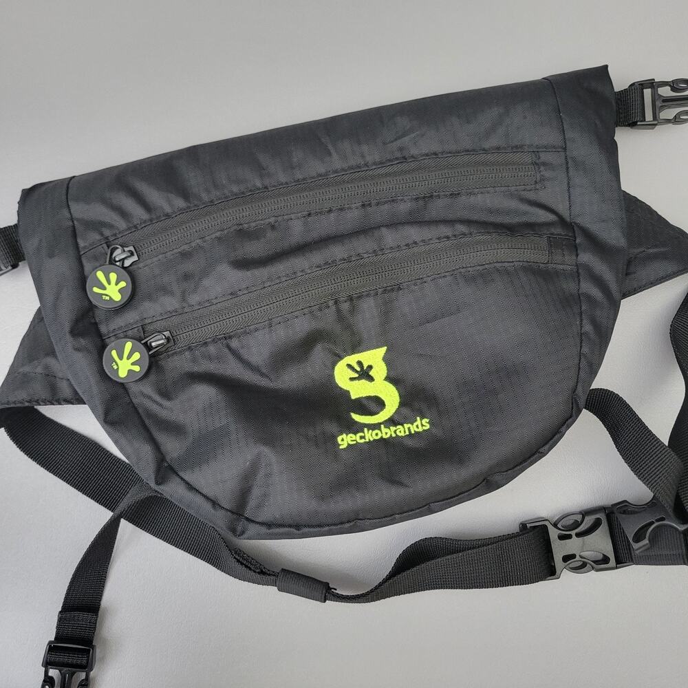 Geckobrands Waterproof Lightweight Black Dry Bag Waist Pack Roll-Top